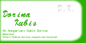 dorina kubis business card